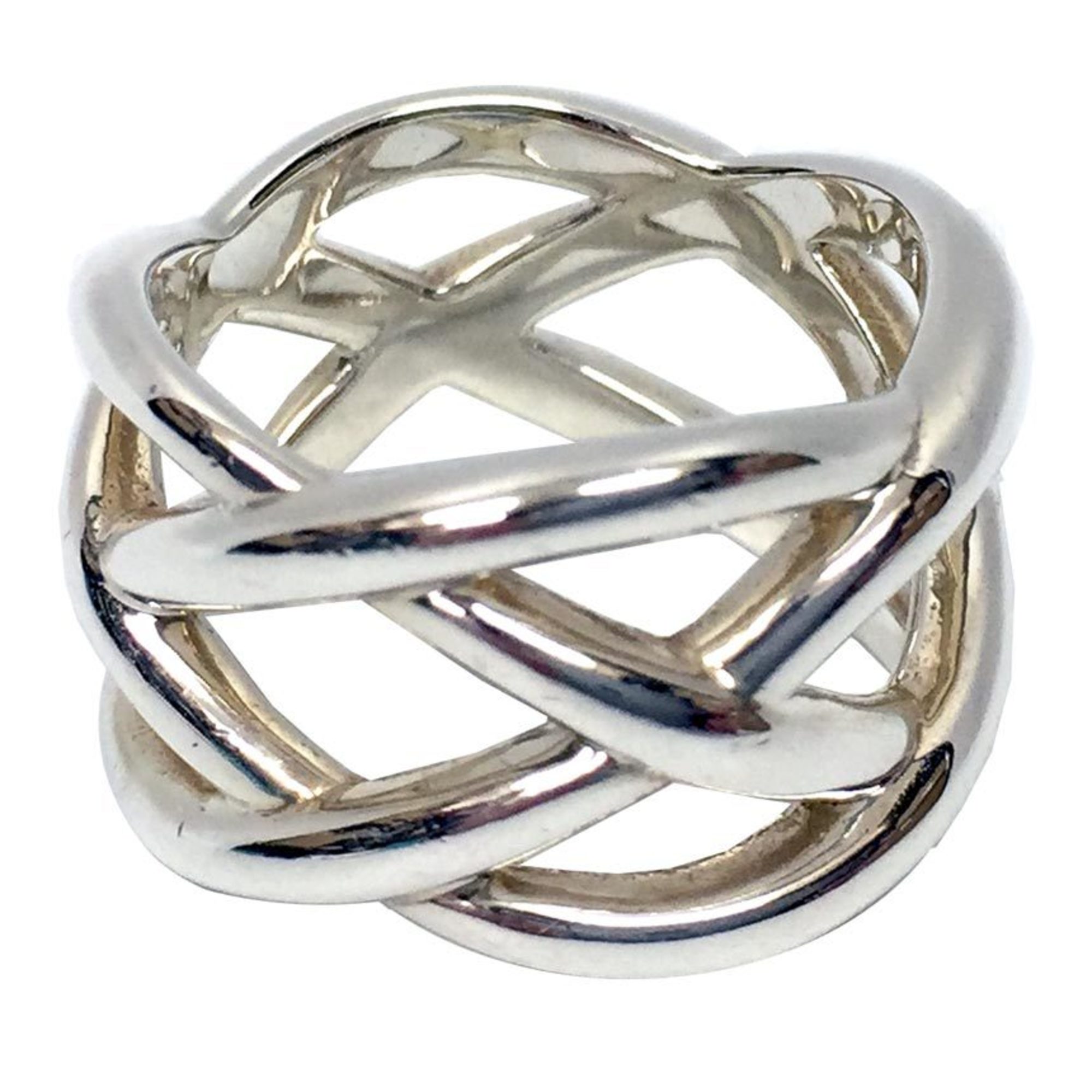 Tiffany & Co. Celtic Knot Ring Silver 925 Japanese Size About 9.5